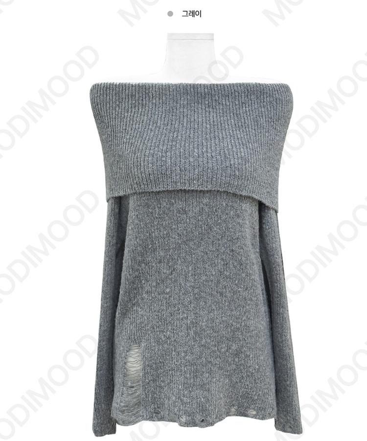 ダメージオーバーオフニット