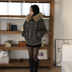 フィールドジャケットファー裏地ジャンパー KHAKI