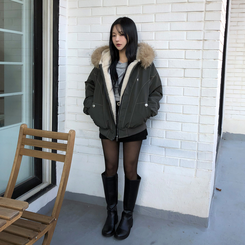 フィールドジャケットファー裏地ジャンパー KHAKI