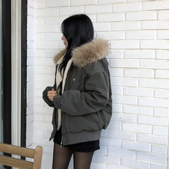 フィールドジャケットファー裏地ジャンパー KHAKI