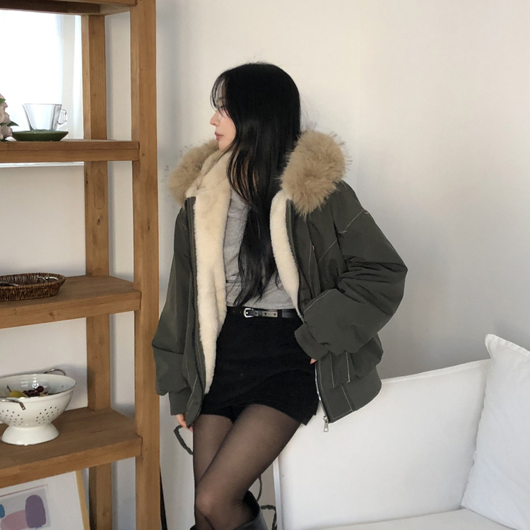 フィールドジャケットファー裏地ジャンパー KHAKI