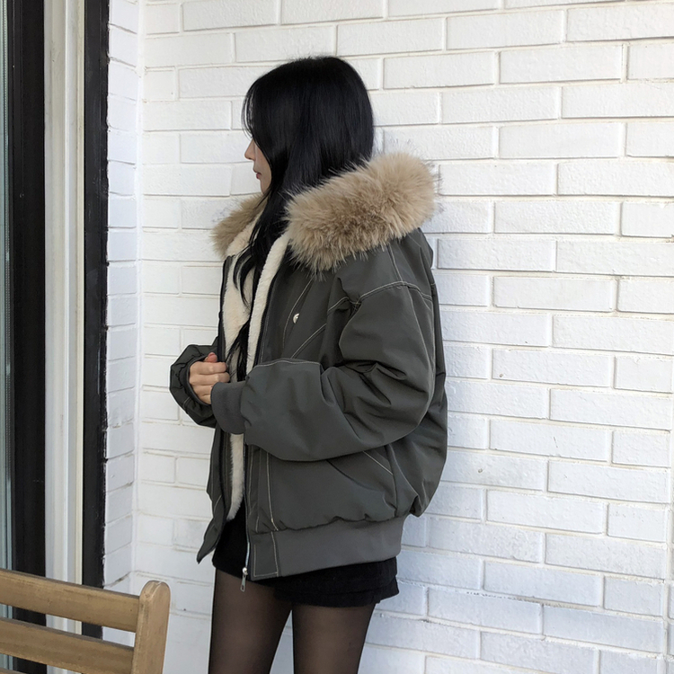 フィールドジャケットファー裏地ジャンパー KHAKI