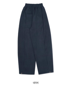 サイドスリットスナップボタンフリースワイドパンツ(5color)