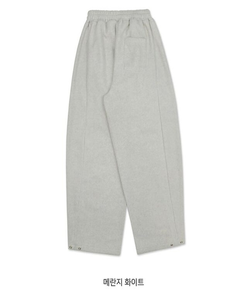 サイドスリットスナップボタンフリースワイドパンツ(5color)