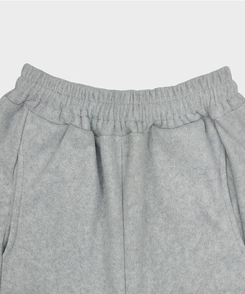 サイドスリットスナップボタンフリースワイドパンツ(5color)