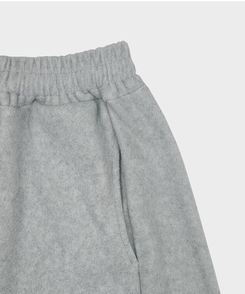 サイドスリットスナップボタンフリースワイドパンツ(5color)