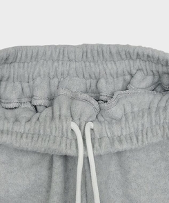 サイドスリットスナップボタンフリースワイドパンツ(5color)