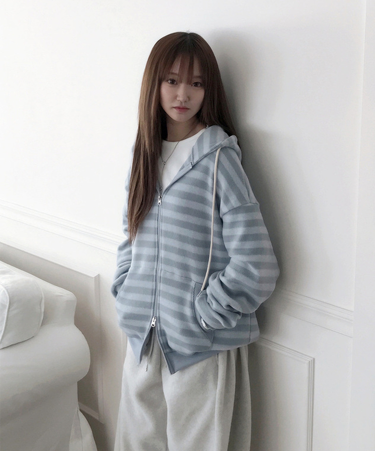 サイドスリットスナップボタンフリースワイドパンツ(5color) MERANGE WHITE