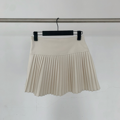 【SET マフラー付き】ニットカーディガン プリーツスカート