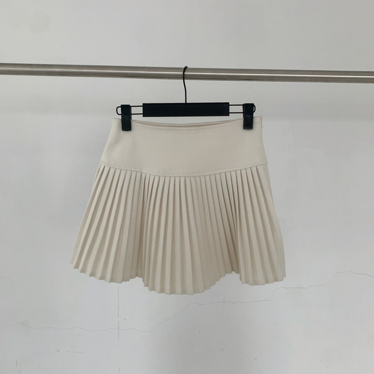 【SET マフラー付き】ニットカーディガン プリーツスカート