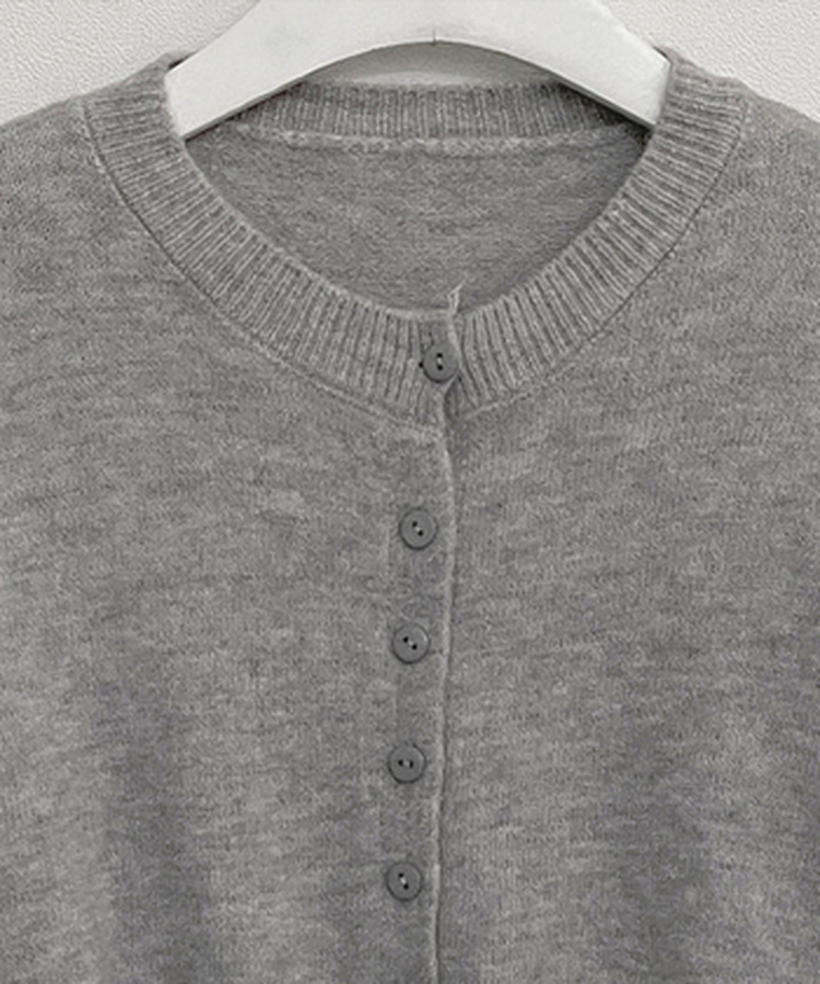 レースフリルストラップニットカーディガン