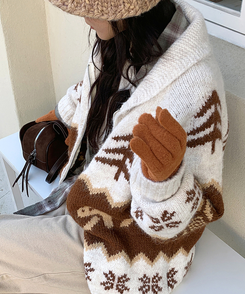 ユキノルディックカラージップアップ BROWN