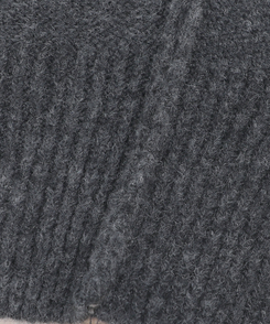 ハイネックフードカーディガン