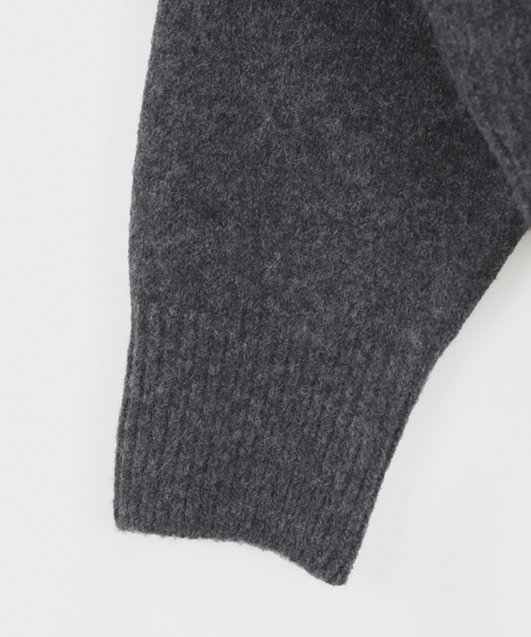 ハイネックフードカーディガン