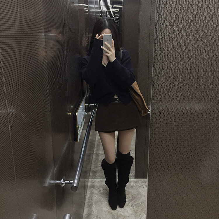 ムードスエードショルダーバッグ CAMEL