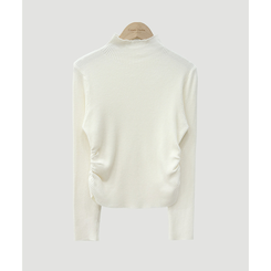 シャーリングタートルリブニット(7color)