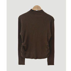 シャーリングタートルリブニット(7color)