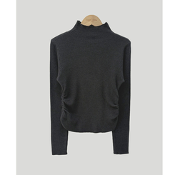 シャーリングタートルリブニット(7color)