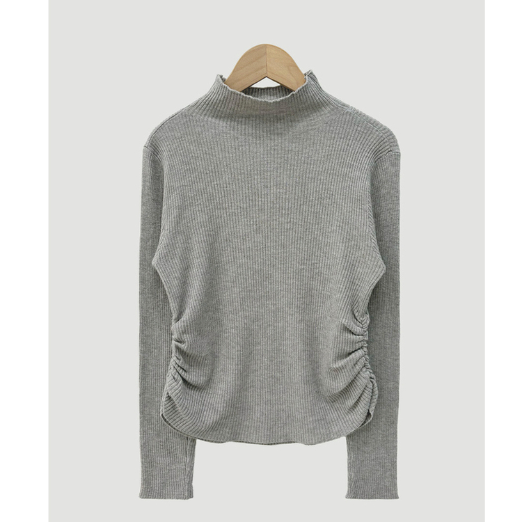 シャーリングタートルリブニット(7color)