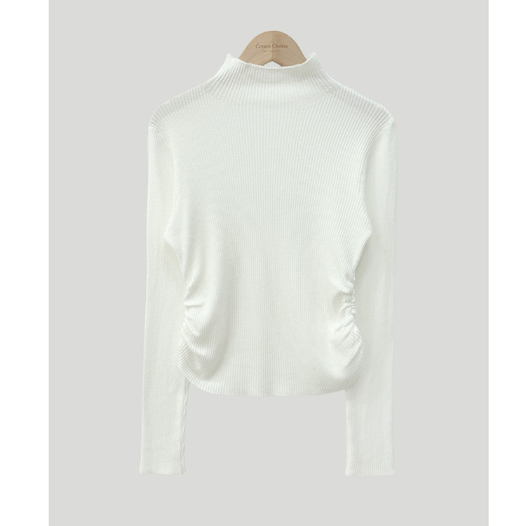 シャーリングタートルリブニット(7color)