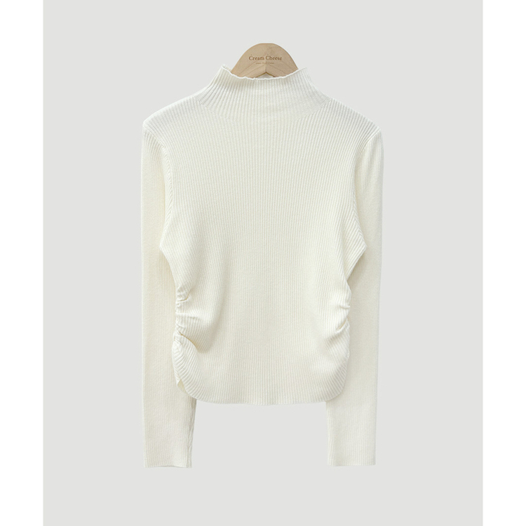 シャーリングタートルリブニット(7color)