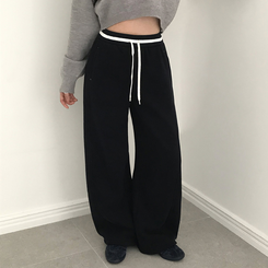 【起毛】モーメントツートントレーニングパンツ NAVY