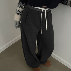 【起毛】モーメントツートントレーニングパンツ CHARCOAL