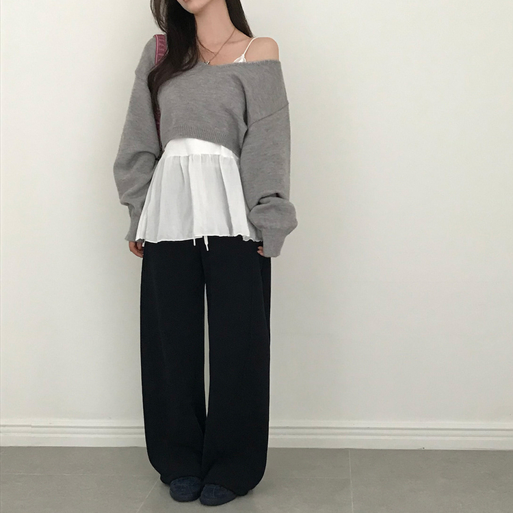 【起毛】モーメントツートントレーニングパンツ NAVY