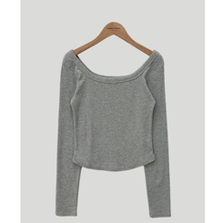 ベーシックスクエア長袖Tシャツ(5color)