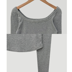 ベーシックスクエア長袖Tシャツ(5color)