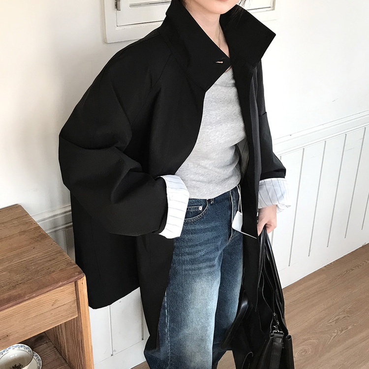 ベーシックスクエア長袖Tシャツ(5color) Merange Gray