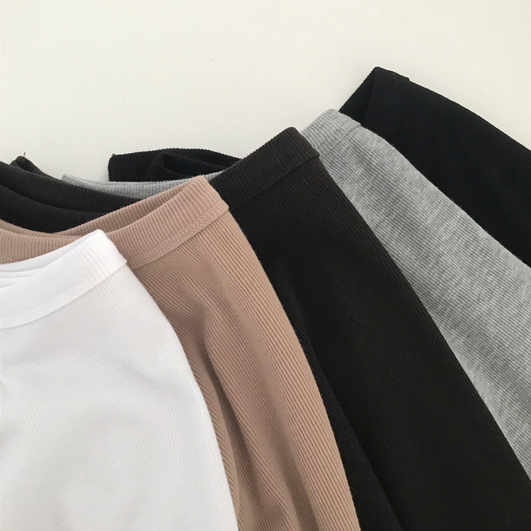 ベーシックスクエア長袖Tシャツ(5color)