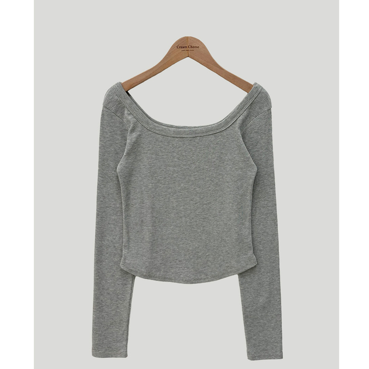 ベーシックスクエア長袖Tシャツ(5color)