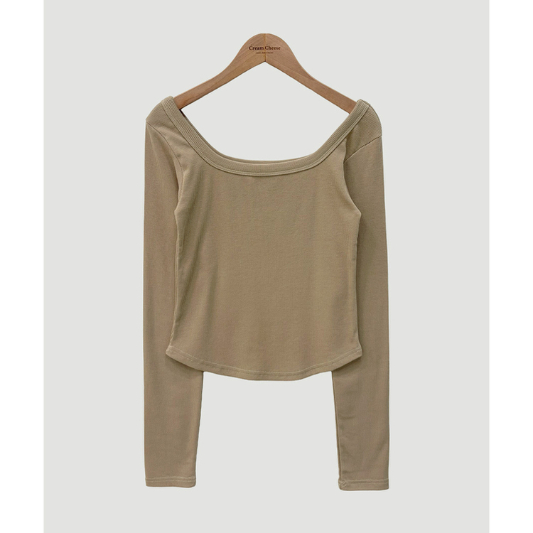 ベーシックスクエア長袖Tシャツ(5color)