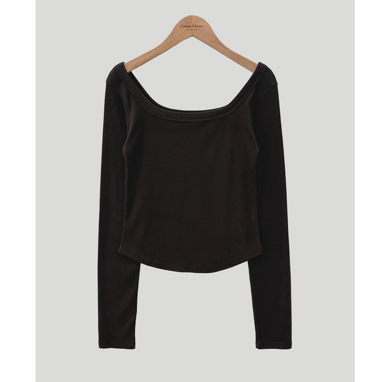 ベーシックスクエア長袖Tシャツ(5color)