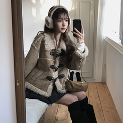 ダッフルファームスタンジャケット BEIGE