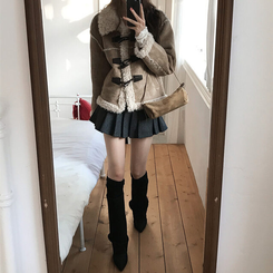 ダッフルファームスタンジャケット BEIGE