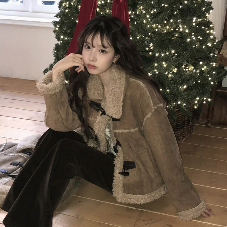 ダッフルファームスタンジャケット BROWN