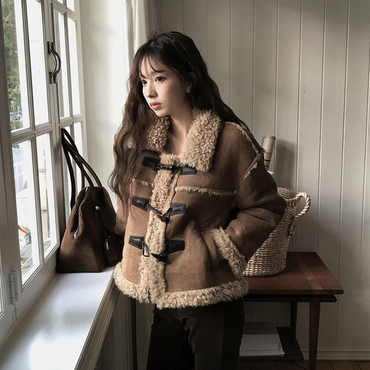 ダッフルファームスタンジャケット BROWN