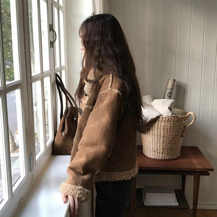 ダッフルファームスタンジャケット BROWN