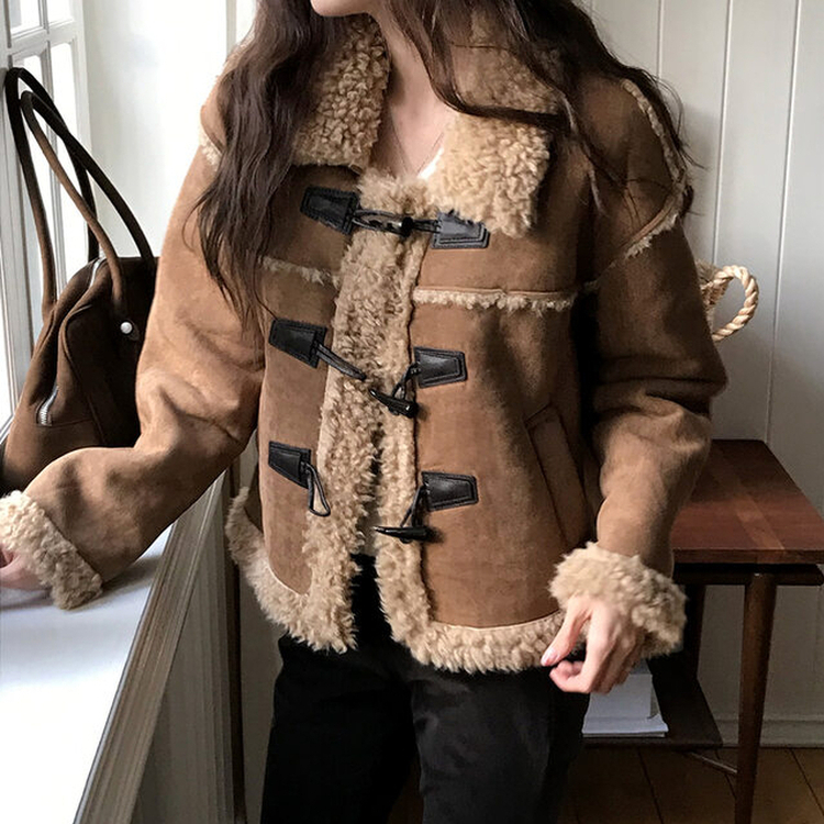 ダッフルファームスタンジャケット BROWN