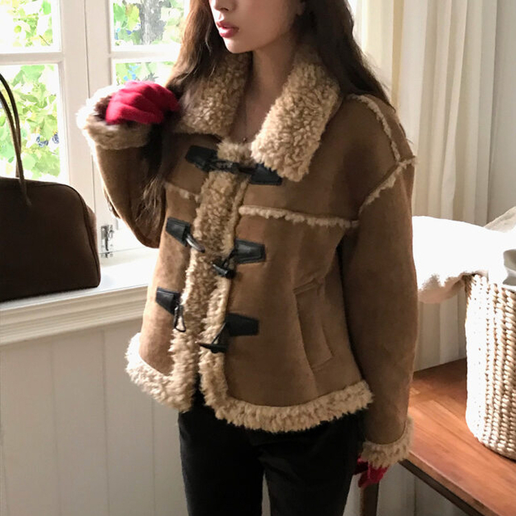 ダッフルファームスタンジャケット BROWN