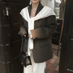 ふんわりムードショルダーニット LIGHT BEIGE