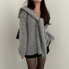 ふんわりムードショルダーニット GREY