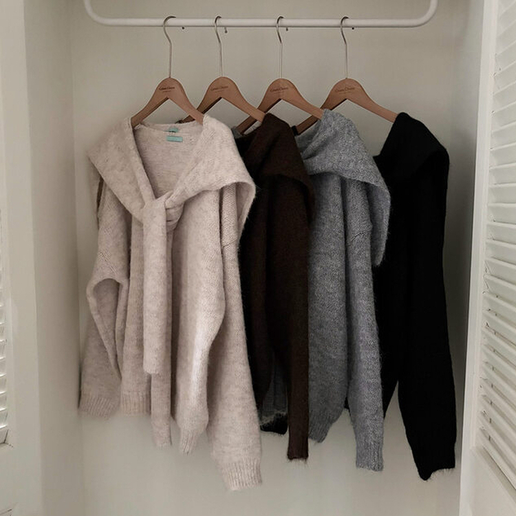 ふんわりムードショルダーニット