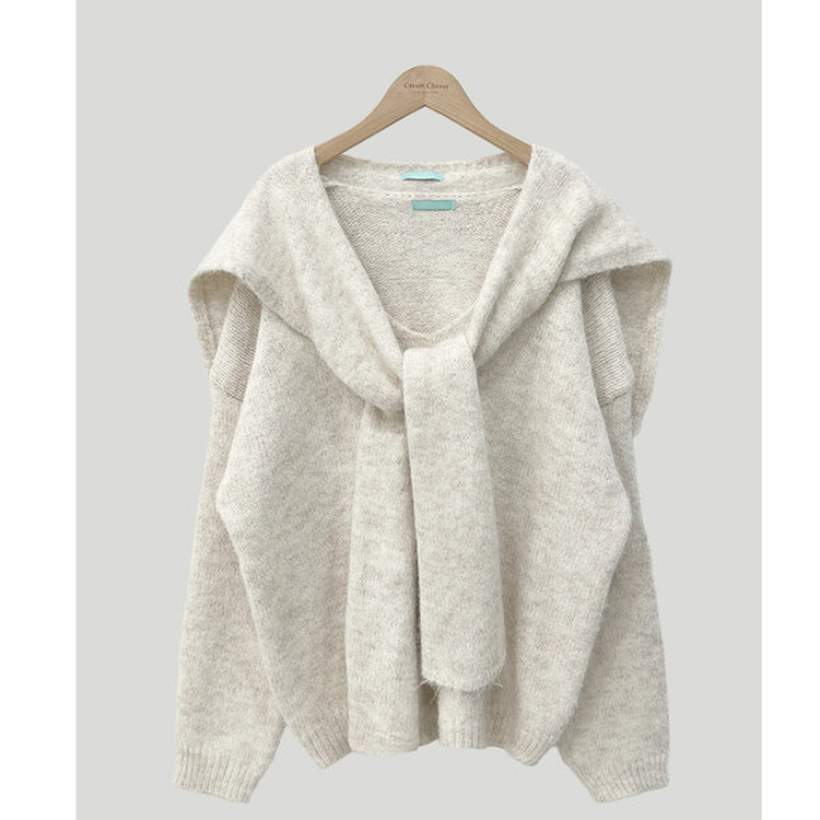 ふんわりムードショルダーニット