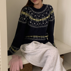 ノルディックニット NAVY