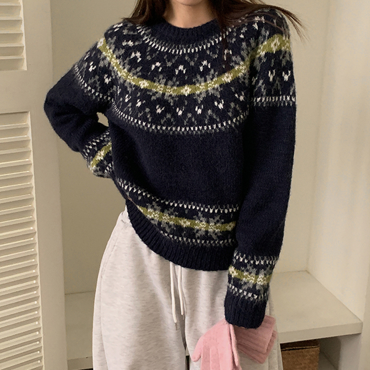 ノルディックニット NAVY