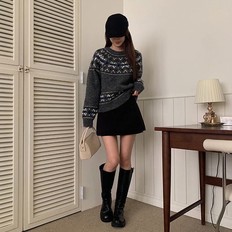 ノルディックニット GREY