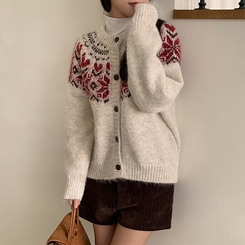 ノルディックカーディガン IVORY